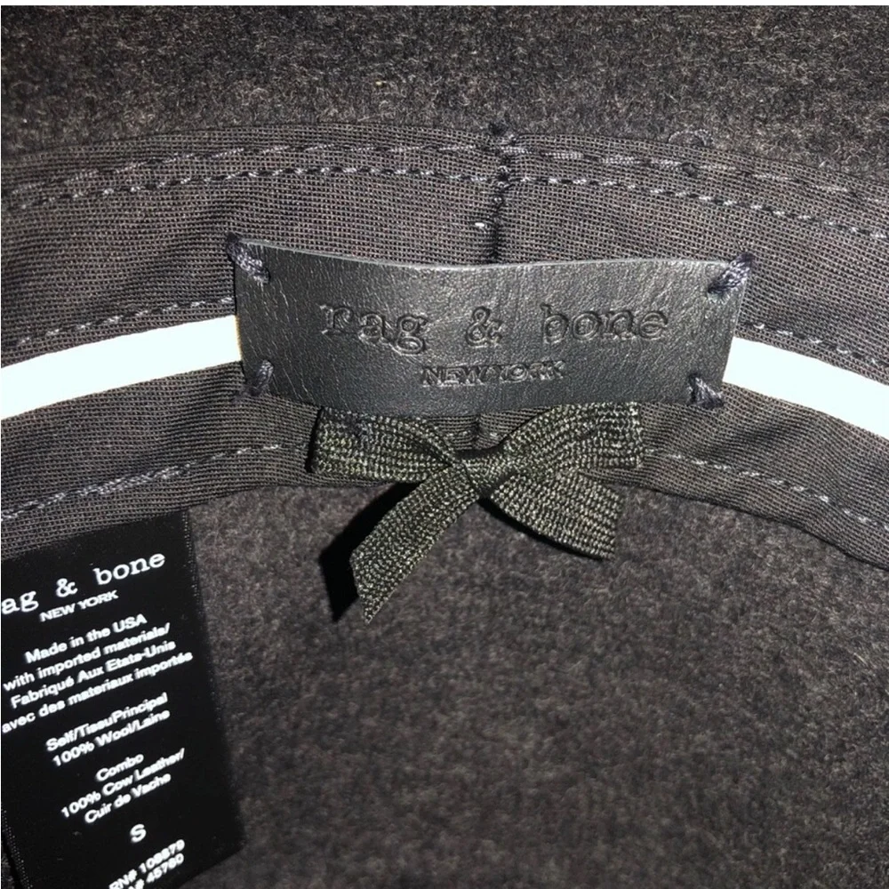 Rag & Bone floppy brim grey fedora hat S